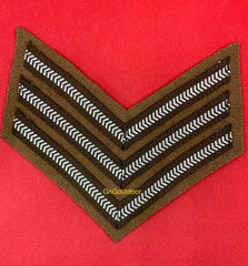 WW1 And WW2 British Forces Cloth Stripes Chevron Insignia UK Army Arm Rank Chevrons Sold As Pairs