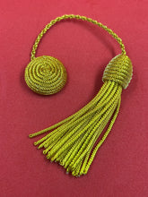 Twisted Bullion Hat Tussle Handmade Cap Tussle Available In Gold And Silver