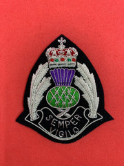 Customized Hand Embroidered Bullion And Wire Hat Badges Custom Army Navy Air Force Cap badge