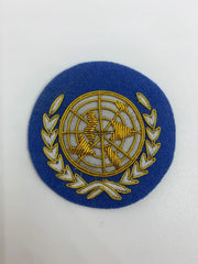 Customized Hand Embroidered Bullion And Wire Hat Badges Custom Army Navy Air Force Cap badge