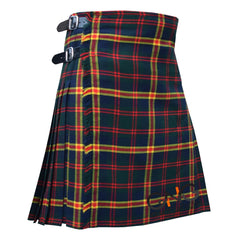 Men's 8-Yard USMC Tartan Kilt Set With Fly Plaid & Flashes