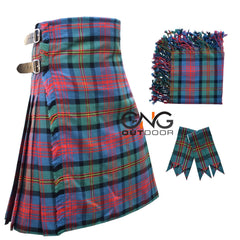 Men's Traditional Scottish 8-Yard Kilt Logan Tartan Formal Wedding Outfit