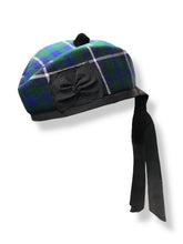 Scottish Glengarry Douglas Blue Piper Bonnet Hat Highlander Military Kilt Cap
