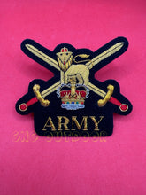British Army Blazer Badge British Army Embroidered Bullion Wire Blazer Badge
