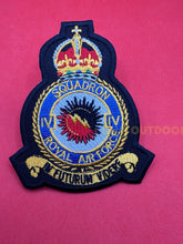 King’s Crown Royal Air Force No 4 Squadron Badge RAF Machine Embroidered Patch
