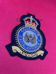 King’s Crown Royal Air Force 14 Squadron Machine Embroidered Patch RAF Badges