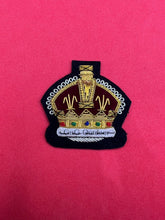 King’s Crown British Army Dress Braided WO2 Warrant Officers CL2 Crown On Black