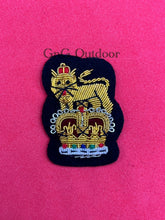 General Staff Officer Hat Badge On Black Felt Hand Embroidered With Bullion Wire