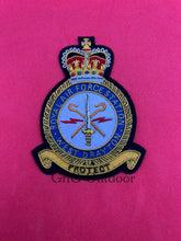 Royal Air Force West Drayton Station Blazer Badge Hand Embroidered Gold Bullion Wire Crest Insignia