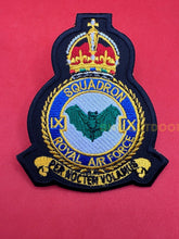 King’s Crown Royal Air Force No 9 Squadron Badge RAF Machine Embroidered Patch