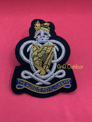 King’s Crown The Queen’s Royal Hussars Embroidered Bullion Wire Blazer Badge