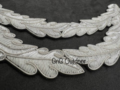 Double Oak Leaf Peak 2 Row Silver Bullion Oak Leaf Royal Navy Officer Peak Hat
