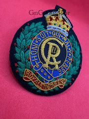 King’s Crown Royal Engineers Blazer Badge RE Embroidered Bullion Wire Badge