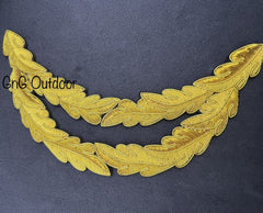 Double Oak Leaf Peak 2 Row Gold Bullion Oak Leaf Royal Navy Officer Peak Hat
