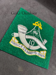 10th Princess Mary's Own Gurkha Rifles Regiment Embroidered Blazer Badge