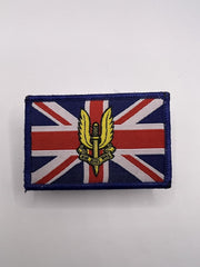 Who Dares Wins TRF Union Jack Flag TRF British Flag Hook And Loop Badges