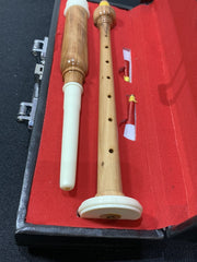 Great Highland Bagpipe Practice Chanter in Cocus Wood with Imitation Ivory Fittings