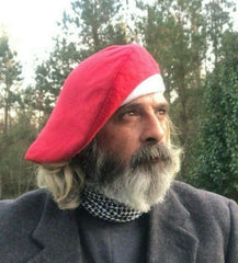 Christmas Red and White Wool Scot Bonnet Tam Hat Scottish Traditional Kilt Beret