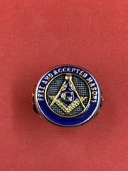 Free & Accepted Masons Masonic Ring Stainless Steel Silver Gold Tone Square Compass G Men’s Ring