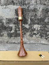 Handmade Rosewood Rauschpfeife Small Wooden Shawm Instrument with 2 Reeds