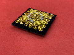 Epaulettes Shoulder Rank Gold Pips Hand Embroidered Bullion Wire Rank Pips Pair