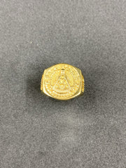 Men's Past Master Degree Masonic Silver Ring York Rite Freemason Ring