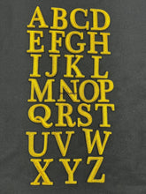 Gold Embroidered Bullion Wire Alphabet Letters Handmade Gold Alphabet A to Z
