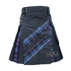 Scottish Gothic Kilt Tartan Pleats Men Highland Utility Kilt Size 28-62