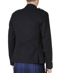 Men's Black Scottish Argyle Kilt Jacket & Waistcoat – Traditional Highland Wedding Suit