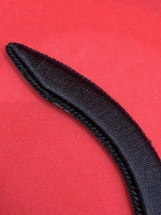 Black Bullion Wire Officer Hat Peak 20mm Black Embroidered Uniform Cap Peak