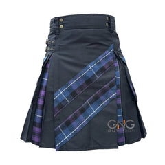 Men Scottish Gothic Kilt Pride of Scotland Tartan Pleats Utility Kilt Size 28-62