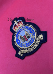 King’s Crown Royal Air Force 1 Squadron Machine Embroidered Patch RAF Badges