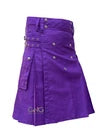 Men's Scottish Purple Utility kilt Highland Modern Fashion kilt size 28" - 62"