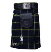 Men's Gordon Tartan 5 Yard Kilt – 5 Piece Highland Wedding Outfit