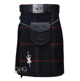 Men’s Gun Tartan 8-Yard Kilt 5-Piece Highland Wedding Outfit