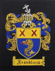 Customise Family Crest Blazer Badge Hand Embroidered Bullion Family Crest Design