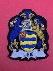 Customise Family Crest Blazer Badge Hand Embroidered Bullion Family Crest Design
