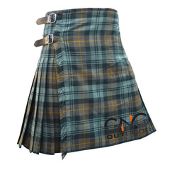 Scottish Gordon Weathered 8 Yard Kilt for Men With Fly Plaid and Flashes
