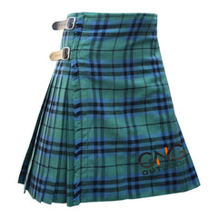 Men’s Scottish Keith Ancient 8 Yard Kilt with Matching Flashes & Fly Plaid