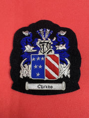 Customise Family Crest Blazer Badge Hand Embroidered Bullion Family Crest Design