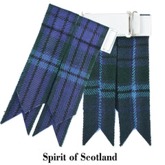 Men's Spirit of Scotland Tartan Kilt Flashes – Traditional Scottish Highland Hose Garters