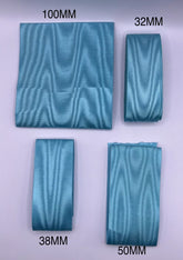 Masonic Regalia Apron Ribbon Sky Blue Moire Effect Sold Per Meter