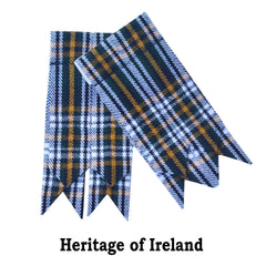 Men’s Scottish Heritage of Ireland Tartan 8 Yard Kilt with Fly Plaid & Flashes