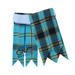 Men's 8-Yard Highland Dragon Tartan Kilt Set With Fly Plaid & Flashes