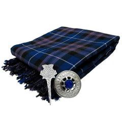 Men's Pride of Scotland Tartan Fly Plaid Set – Scottish Kilt Brooch & Pin Accessories