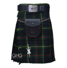Men’s Hunting Stewart Tartan 5 Yard Kilt Traditional Scottish Highland Kilt