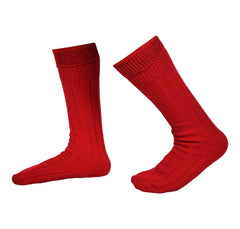 Men's Scottish Red Kilt Socks - Highland Kilt Hose