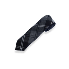Men's Scottish Hamilton Grey Tartan Tie Formal Tie For Wedding