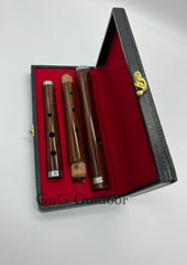 Handmade Sheesham Wood Irish D Flute 3-Piece Set with Hard Case – 23 Inch