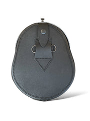 Men's Scottish Gun Ancient Tartan plate Leather Sporran With Chain Strap